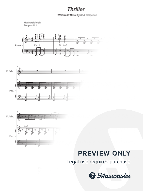 Thriller (Flute or Violin solo and Piano)