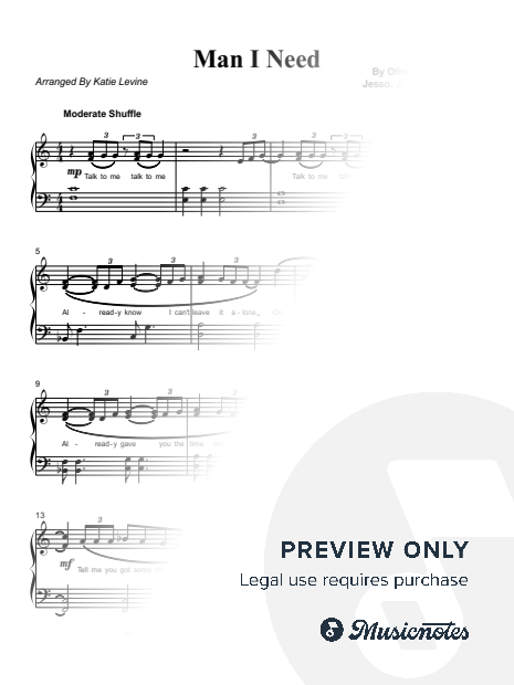 Man I Need [early intermediate. 2 pages]