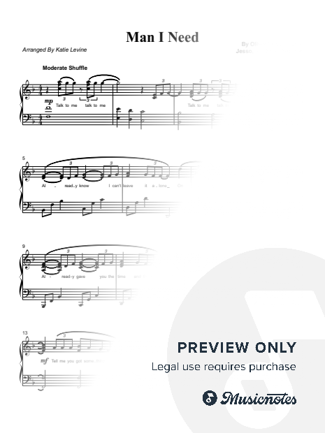 Man I Need [intermediate. 2 pages]