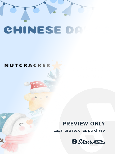 Chinese Dance the Nutcracker Suite Easy Piano Sheet Music 2nd Edition