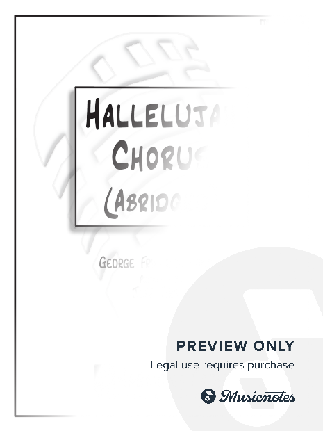 Hallelujah Chorus (Abridged) (TTBB A Cappella)