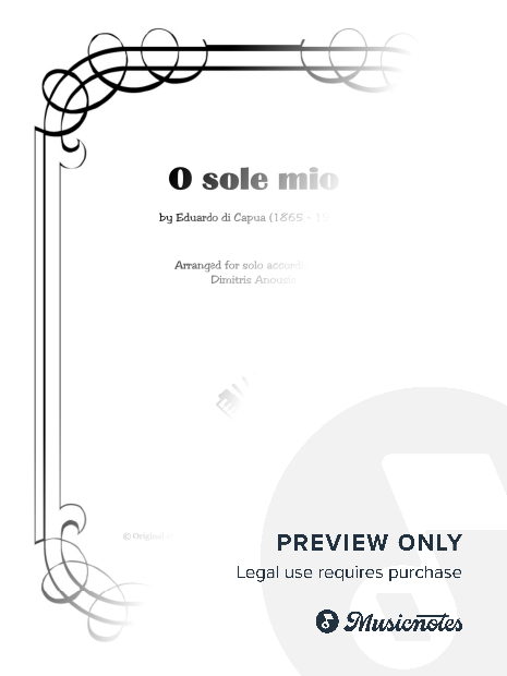 O sole mio - Solo Accordion