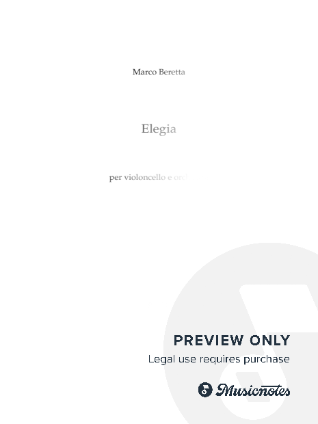 ELEGIA for cello and orchestra