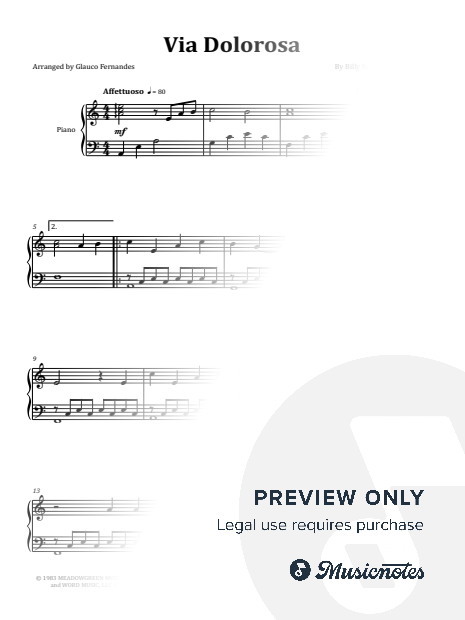 Via Dolorosa - Sandi Patty | PIANO SOLO (EASY/INTERMEDIATE)