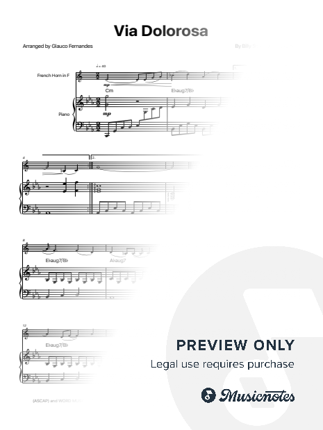 Via Dolorosa - Sandi Patty | FRENCH HORN & PIANO (with Chords)