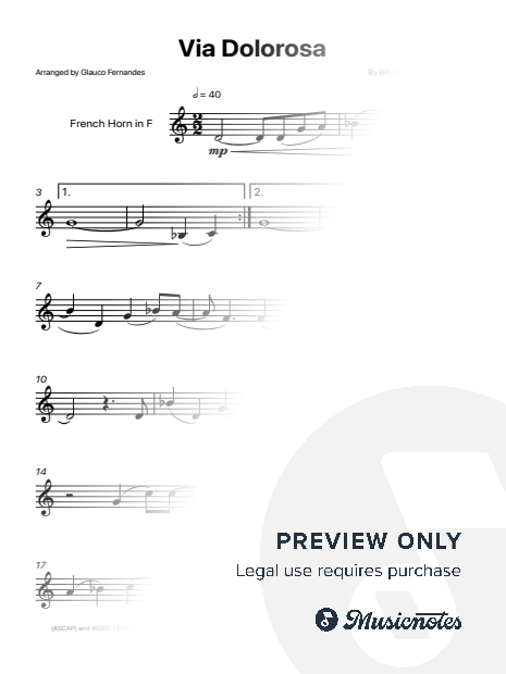 Via Dolorosa - Sandi Patty | FRENCH HORN SOLO
