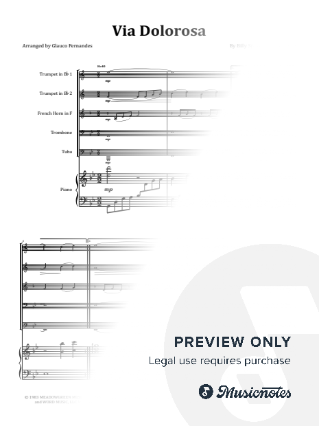 Via Dolorosa - Sandi Patty | BRASS QUINTET & PIANO