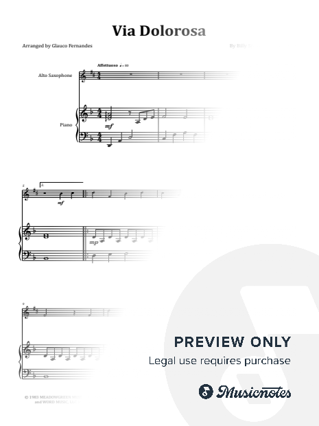 Via Dolorosa - Sandi Patty | EASY ALTO SAX & PIANO