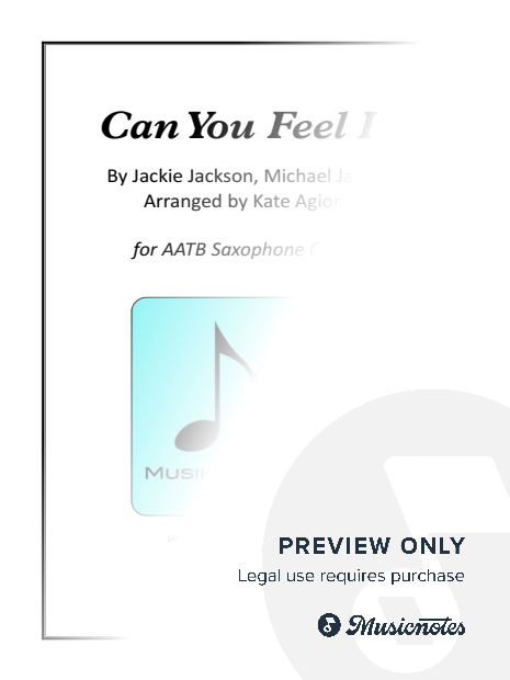 Can You Feel It - Michael Jackson - AATB Saxophone Quartet