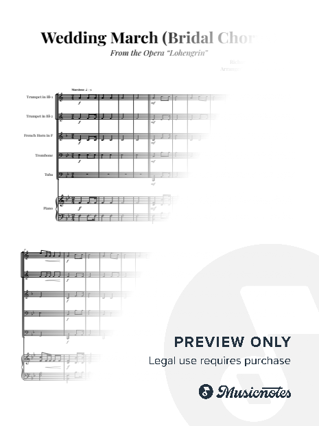 Wedding March (Bridal Chorus) | BRASS QUINTET & PIANO