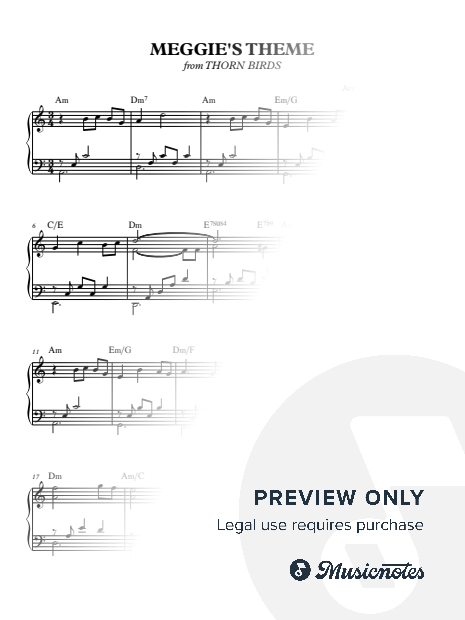 Meggie's Theme From "The Thorn Birds"