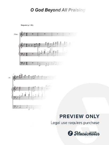 O God Beyond All Praising (Flute solo and Organ)