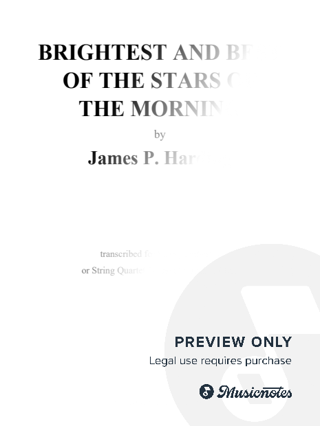 Brightest and Best of the Stars of the Morning