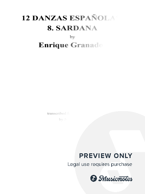 Granados: 12 Danzas españolas, Op. 37, 8. Sardana