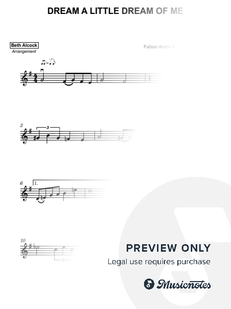 Dream a Little Dream of Me - violin