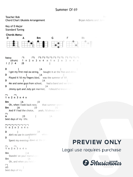 Summer of '69 (Ukulele)