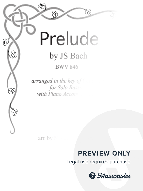 Bach Prelude (BWV 846) for Bassoon Solo with Piano Accompaniment