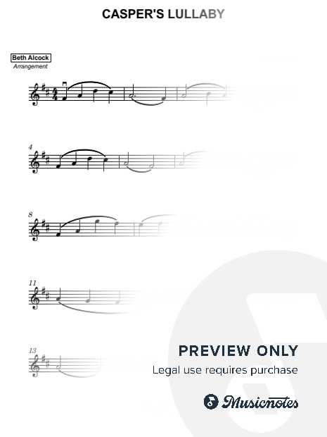 Casper's Lullaby - violin
