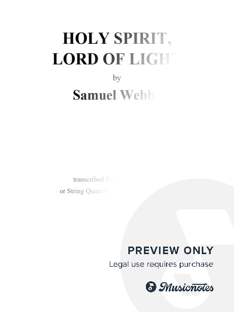 Holy Spirit, Lord of Light