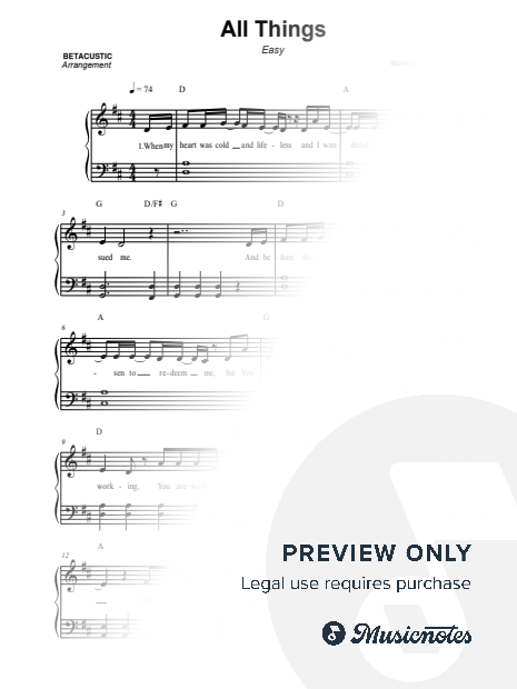 All Things - Sovereign Grace Music [easy]