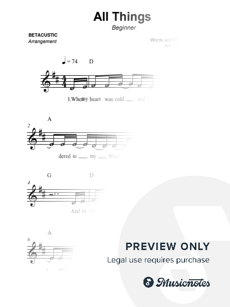 All Things - Sovereign Grace Music [beginner]