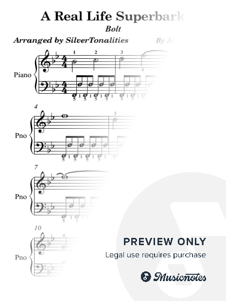 A Real Live Superbark Easy Piano