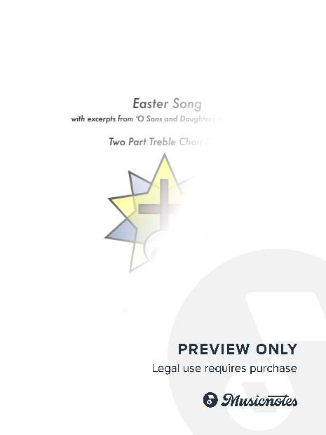 Easter Song by Anne Herring for 2 Part Treble Choir with Piano Accompaniment