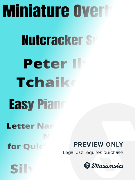 Miniature Overture Nutcracker Suite Easy Piano Sheet Music 2nd Edition