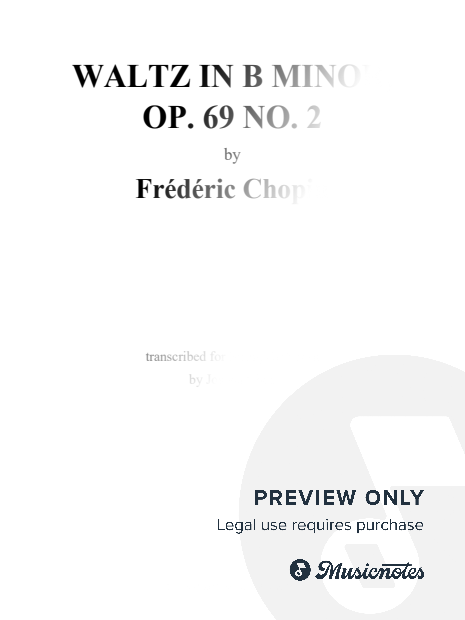 Chopin: Waltz in B Minor, Op. 69 No. 2