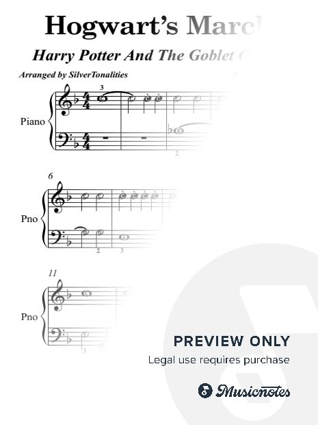 Hogwarts' March Easy Piano