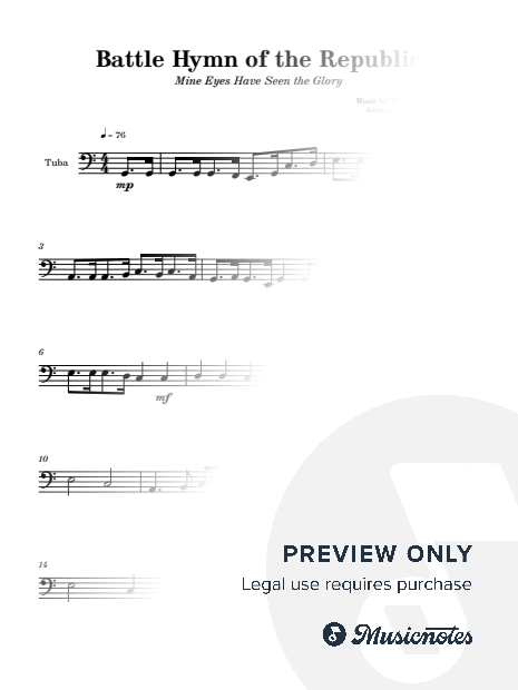 Battle Hymn of the Republic | TUBA