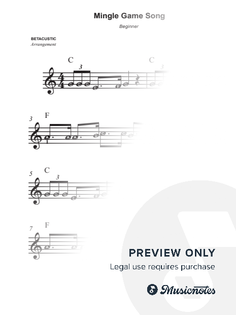 Mingle Game Song [beginner]