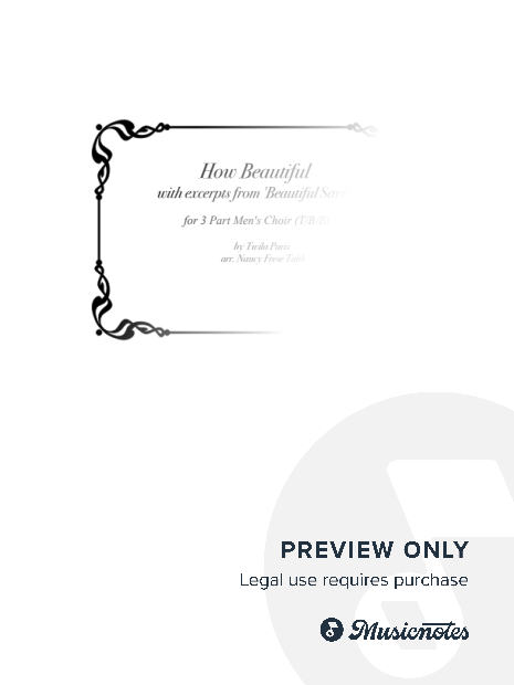 How Beautiful with excerpts from 'Beautiful Savior' for TBB Choir