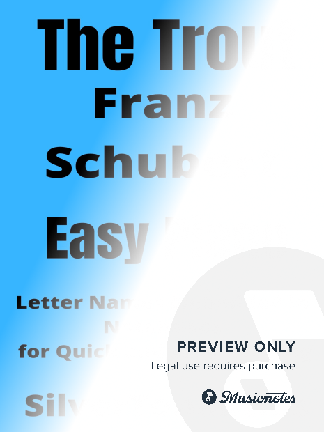 The Trout Easy Piano Sheet Music 2nd Edition
