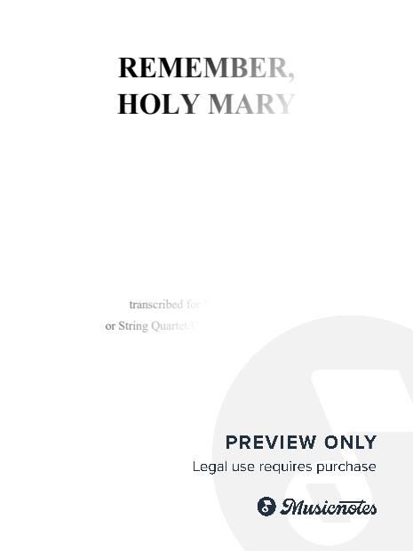 Remember, Holy Mary