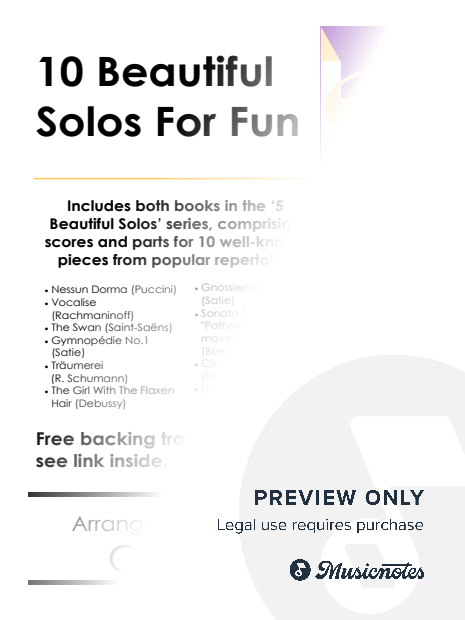 COMPLETE Book of 10 Beautiful Cello Solos for Fun - various levels with FREE BACKING TRACKS