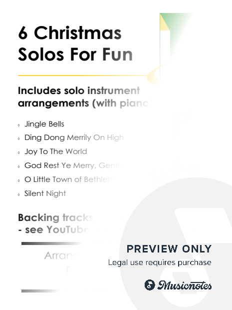6 Christmas Flute Solos for Fun - with FREE BACKING TRACKS and piano accompaniment to play along