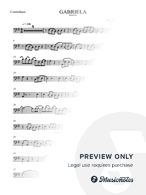 Gabriela - Katseye - DOUBLE BASS - Full Version - Original key