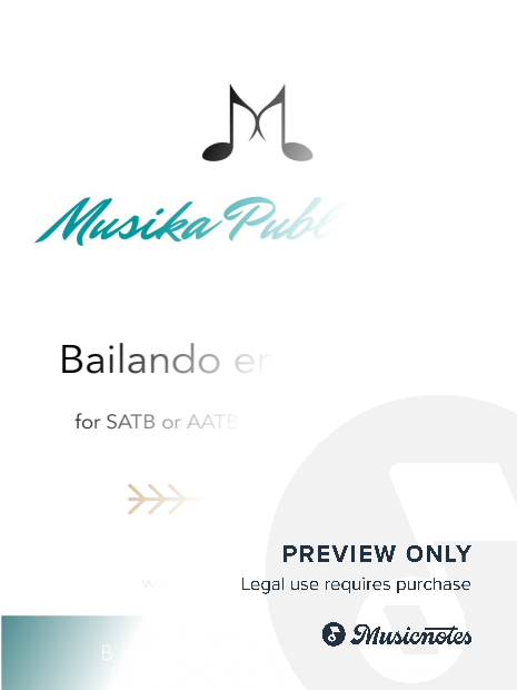 Bailando en la Noches (Dancing in the Night) for SATB or AATB Saxophone Quartet