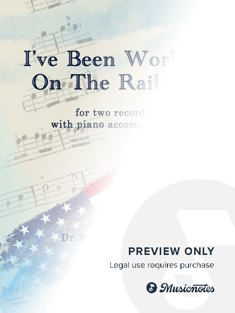 I’ve Been Working On The Railroad for two Recorders with Piano accompaniment