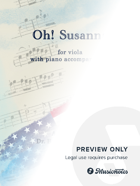 Oh! Susanna for Viola with Piano accompaniment