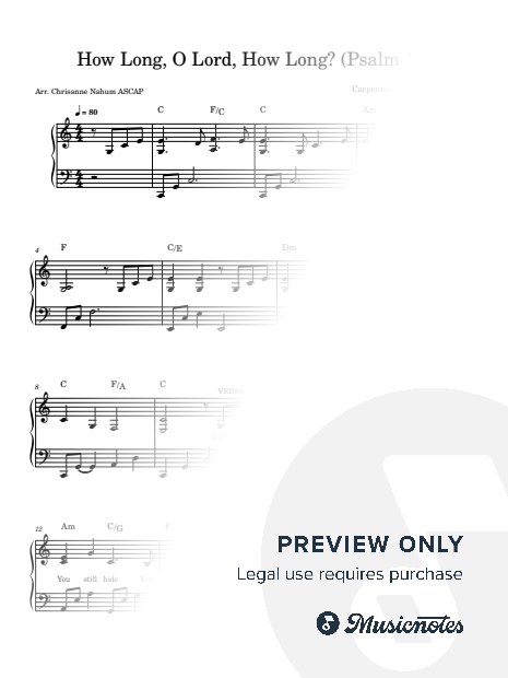 How Long, O Lord, How Long