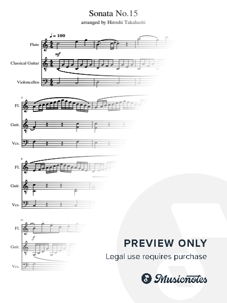 Sonata No.15 for Flute Trio