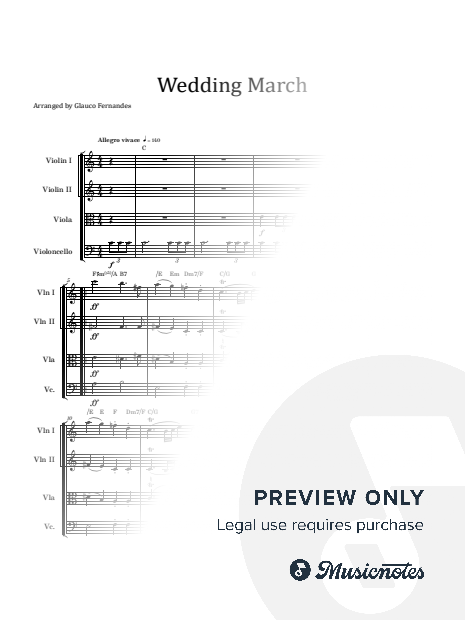 Wedding March - Felix Mendelssohn | String Quartet with Chords