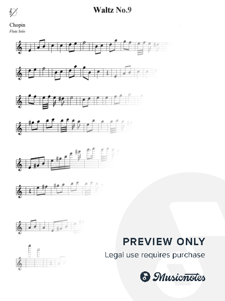 Waltz No.9 - Chopin (Flute Solo)