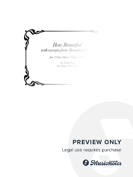 How Beautiful with excerpts from 'Beautiful Savior' for T/B Choir