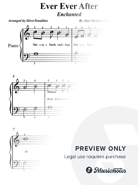 Ever Ever After Easy Piano