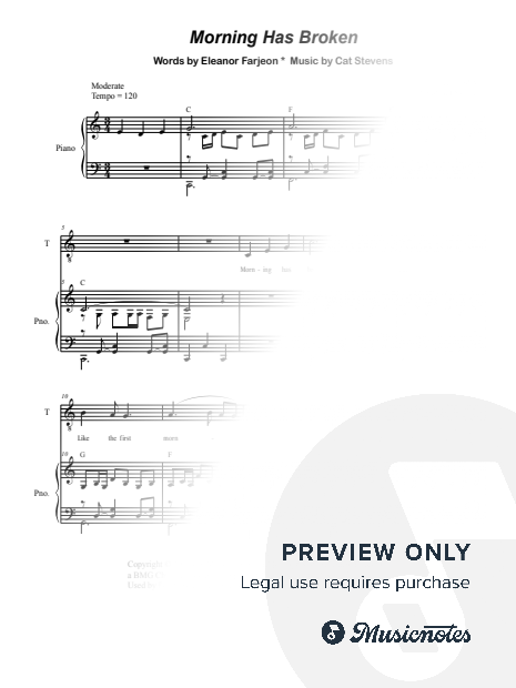 Morning Has Broken (Duet for Soprano and Tenor solo)