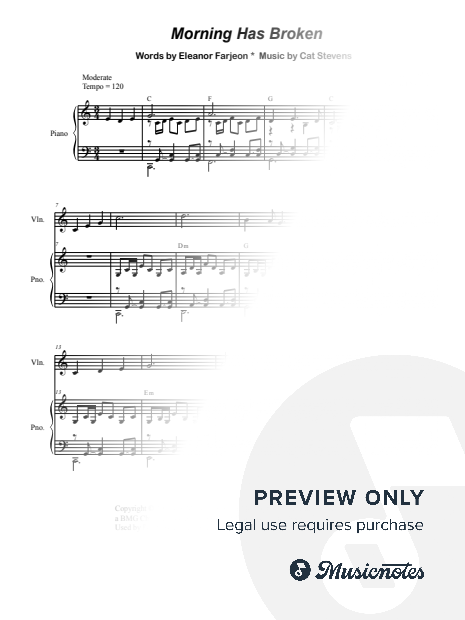 Morning Has Broken (Duet for Violin and Viola)