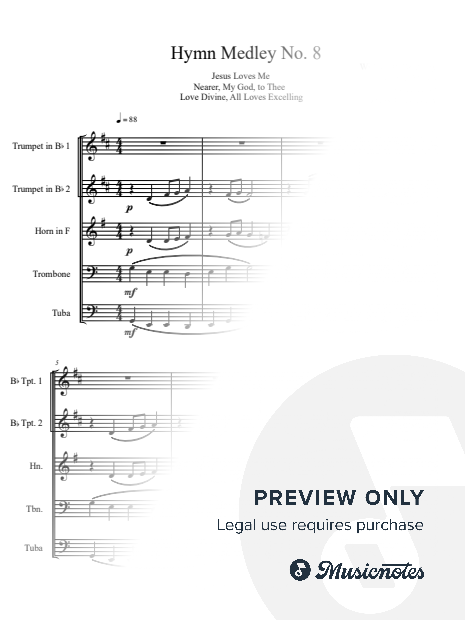 Hymn Medley No. 8 (Brass Quintet)